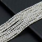 1.8-2mm Rice Shape Freshwater Pearl Beads, 4A Quality, Sku#U2519