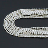 1.8-2mm Rice Shape Freshwater Pearl Beads, 4A Quality, Sku#U2519