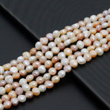 Multicolor Freshwater Pearl Coin Shape Beads, 3A Quality, Sku#U2521