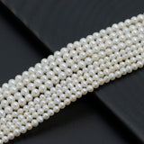 3-3.5mm/4-4.5mm Round Freshwater Pearl Beads, Sku# U2523