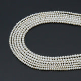 3-3.5mm/4-4.5mm Round Freshwater Pearl Beads, Sku# U2523