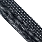 Genuine Black Tourmaline Round Faceted Beads, Sku#U2526