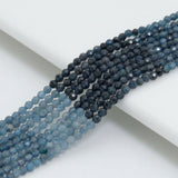 2mm Genuine Quality Blue Tourmaline Round Faceted Beads, Sku#U2528