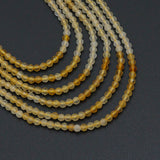 2mm Genuine Citrine Round Faceted Beads, Sku#U2529