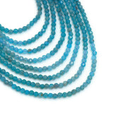 2mm Genuine Quality Apatite Round Faceted Beads, Sku#U2533
