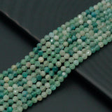 2mm/3mm/4mm Genuine Quality Green Kyanite Round Faceted Beads, Sku#U2536