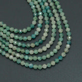 2mm/3mm/4mm Genuine Quality Green Kyanite Round Faceted Beads, Sku#U2536