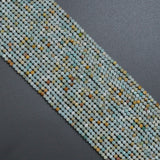 2mm/3mm/4mm Genuine Amazonite Round Faceted Beads, Sku#U2538