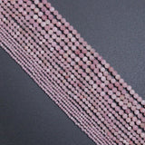 2mm/3mm/4mm Genuine Quality Kunzite Round Faceted Beads, Sku#U2540