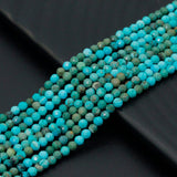 3mm Genuine Chinese Turquoise Round Faceted Beads, SKu#U2542