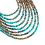 2mm Genuine Chinese Turquoise Round Smooth Beads, Sku#U2543