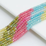 2x3mm Multicolor CZ Faceted Rondelle Beads, Sku#U2544