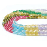 2x3mm Multicolor CZ Faceted Rondelle Beads, Sku#U2544