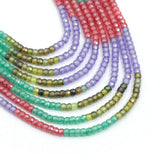 2x3mm Multicolor CZ Faceted Rondelle Beads, Sku#U2544