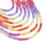 2.5x2.5mm Multicolor CZ Faceted Cube Beads, Sku#U2545