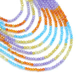 2mm Multicolor CZ Faceted Round Beads, Sku#U2546