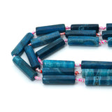 12x40mm Hexagonal Prism Agate Beads, Sku#U2564