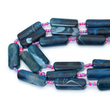 12x40mm Smooth Pillow Shape Agate Beads, Sku#U2567