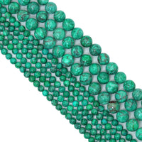 Smooth Round Africa Turquoise beads, 6mm/8mm/10mm/12mm Blue Green Gemstone beads, Africa Turqoise beads, 15.5inch strand, SKU#U268