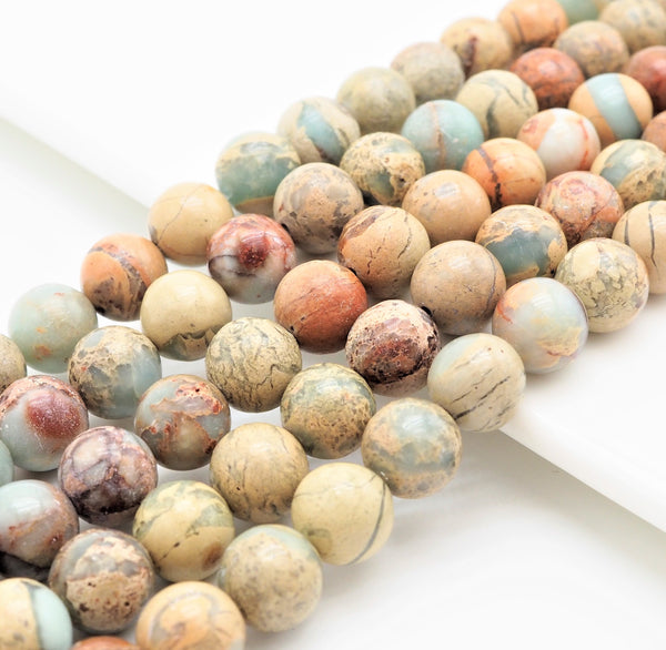 Quality Natural Serpentine Round Smooth Beads, 4mm/8mm/10mm/12mm African Opal beads, Gemstone Beads, 15.5inch strand, SKU#U312