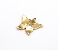 Colorful Enamel Butterfly Shape Pendant, 18K Gold Filled Butterfly Charm, Necklace Bracelet Charm Pendant,24x19mm,Sku#F1425