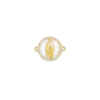 Mother-of-pearl Virgin Mary Connector Charm Pendant, Sku#WL14