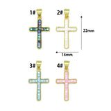 Mother of Pearl Abalone Cross charm For Necklace Bracelet Jewelry Making Supply, Sku#WL23