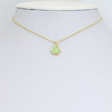 Mother of Pearl Clover Flower Pendant charm, Sku#WL25