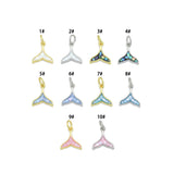 Mother of Pearl Whale Tail Pendant charm, Sku#WL27