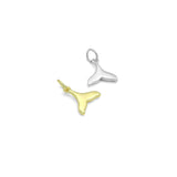 Mother of Pearl Whale Tail Pendant charm, Sku#WL27