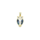 Abalone Night Owl Charm Pendant, Sku#WL9