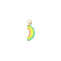 Enamel Gold Watermelon fruit Charm Pendant, Sku#Y1006