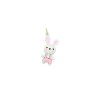 Colorful Enamel Easter Bunny Charm Pendant, Sku#Y1008