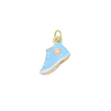 Blue Enamel  Shoe Charm Pendant, Sku#Y1012