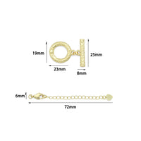 Gold Hammered Toggle Clasp, Lobster Clasp, Sku#Y1045