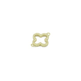 CZ Pave Gold Flower Coonector charm, Sku#Y1062