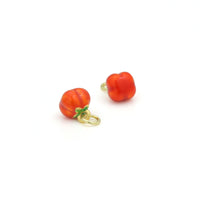 Fall Maple Leaf Pumpkin Charm Pendant, fall charm,Sku#Y1064