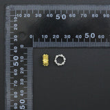 Gold Silver Flower big hole spacer beads, Sku#Y1070