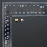 Gold Silver Geometric Barrel Spacer Bead, Sku#Y1071