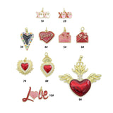 XoXo Heart valentine's day Charm Pendant, Sku#Y1075