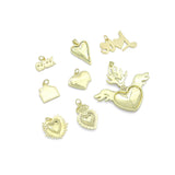 XoXo Heart valentine's day Charm Pendant, Sku#Y1075