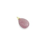 Strawberry Quartz Aventurine Teardrop Stone Charm Pendant, Sku#Y1076