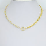 Gold Push Style Spring Clasp, Charm Holder, Sku#Y1080