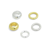 Bright Gold Round Ring Donut Shape Spacer for necklace bracelet Making, Sku#Y1084