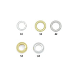 Bright Gold Round Ring Donut Shape Spacer for necklace bracelet Making, Sku#Y1084