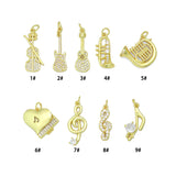 Music Instrument Charm Collection, Music Note charm, Sku#Y1087