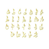 New Alphabet Cursive Initial Charm Pendant, Alphabet charms, Sku#Y1089