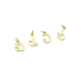 New Alphabet Cursive Initial Charm Pendant, Alphabet charms, Sku#Y1089