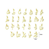 New Alphabet Cursive Initial Charm Pendant, Alphabet charms, Sku#Y1089
