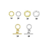 Assorted Artisan Toggle Clasps and Decorative Rings for necklace bracelet Making, Sku#Y1090